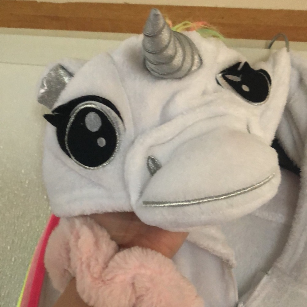 Unicorn onesie with wings and tail :)